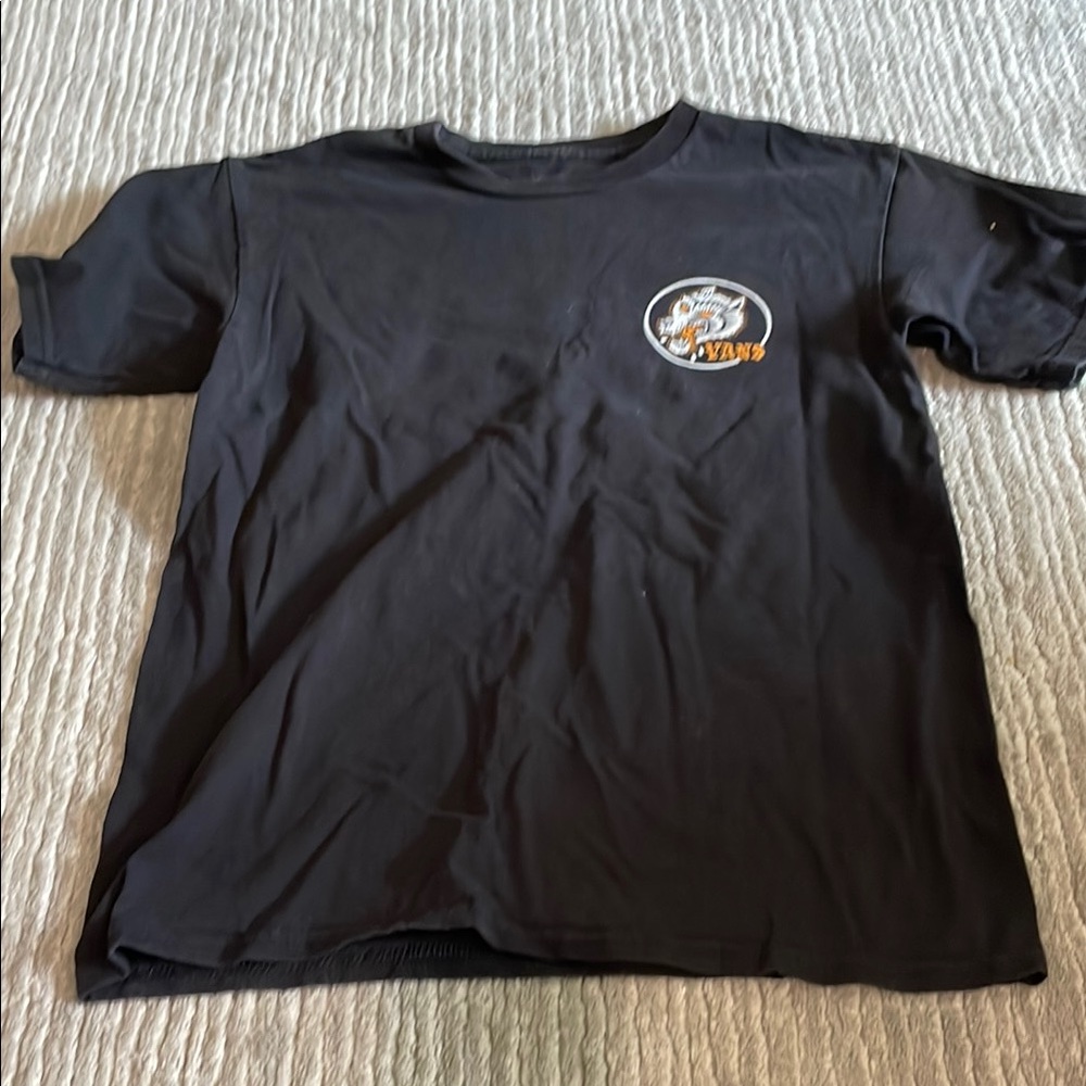 Vans Black Tee with Wolf Graphic